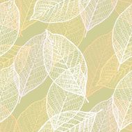 Seamless ornamental pattern with leaves N2