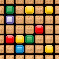 Precious stones underground Diamonds in soil seamless pattern