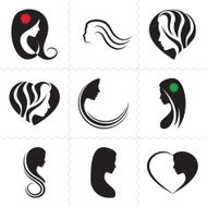 Set for Beauty company logo Vector N2