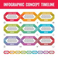 Infographic business concept in flat design style