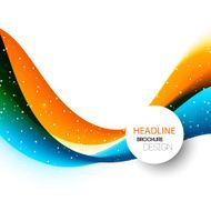 Abstract curved lines background Template brochure design N11