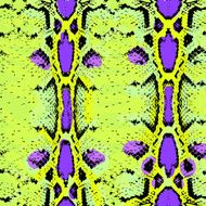 Snake skin texture Seamless pattern black green lilac purple background
