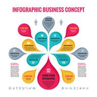 Infographic Business concept - abstract background