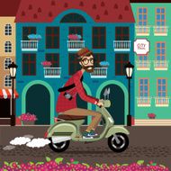 City travel by scooter