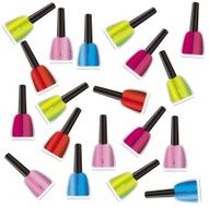 Nail polish red pattern