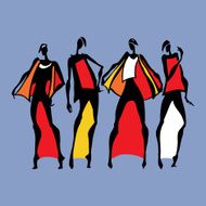 Beautiful Woman Silhouette N14