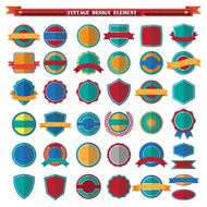Set of retro vintage badges and labels