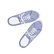 Blue sport sneaker