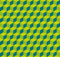Seamless 3d cube pattern background texture