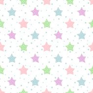 Seamless star pattern for kids holidays