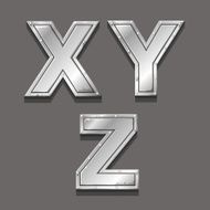 Metal letters and symbols N6