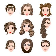 woman man hair vector hairstyle silhouette N2