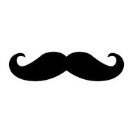 Black hipster vector mustache