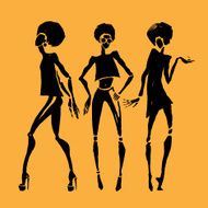 African silhouette set N12