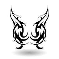 Hand Drawn Tribal Tattoo N16