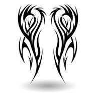 Hand Drawn Tribal Tattoo N17