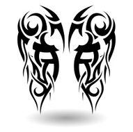 Hand Drawn Tribal Tattoo N18
