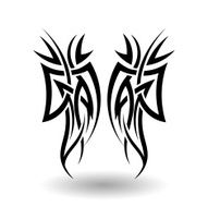 Hand Drawn Tribal Tattoo N19