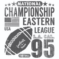 Football sport typography t-shirt Printing design graphics vector poster N2