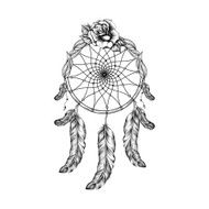 Dream catcher with feathers
