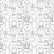 sketch woman&#039;s summer clothing