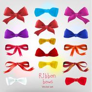 Ribbon red bow