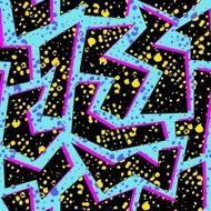 Retro 80s seamless pattern background N7