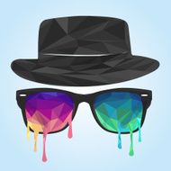 Glass triangle hat polygon