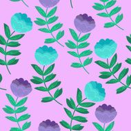Hand drawn vector illustration Elegant seamless pattern N7
