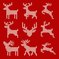 Knitted Christmas Reindeer