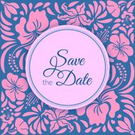 Save the date card N6