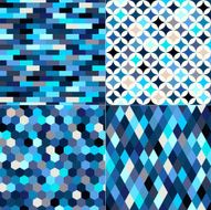 seamless geometric pattern set N2