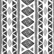 Seamless ethnic hand drawn pattern