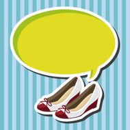 High-heeled shoes style theme elements N19