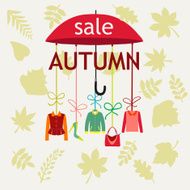 Vector background Autumn Sale N2