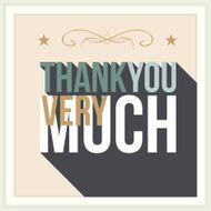 Thank you greeting card N2