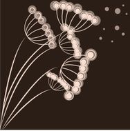 Dandelions background