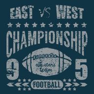 Football sport typography t-shirt Printing design graphics vector poster N5