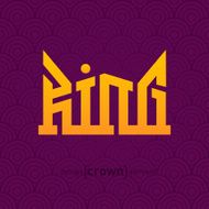 King Crown vector design element