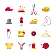 Sewing icons set N2