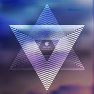 polygonal triangles and space background N43