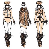 Women in furry boots and coats