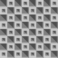 Seamless geometric pattern with cubes Vector illustration