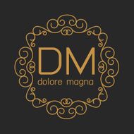 luxury monogram design template elegant line art business sign b N5