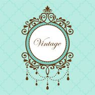 Chandelier vintage frame