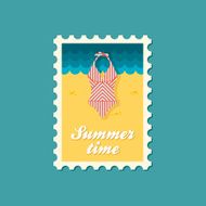 Swimsuit flat stamp N3