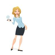 Business woman &amp; phone N6