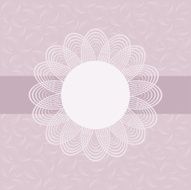 Floral greeting card in pastel tone N2