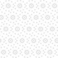 Seamless Contour Floral Pattern N5