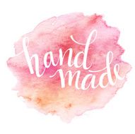 Hand Made lettering Watercolor Vector illustration